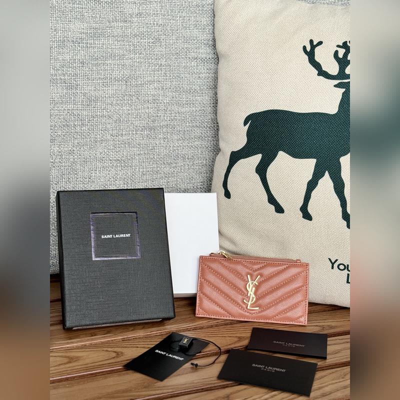 YSL卡包 SAINT LAURENT球紋牛皮卡包！史上最好看的卡包之一；非常