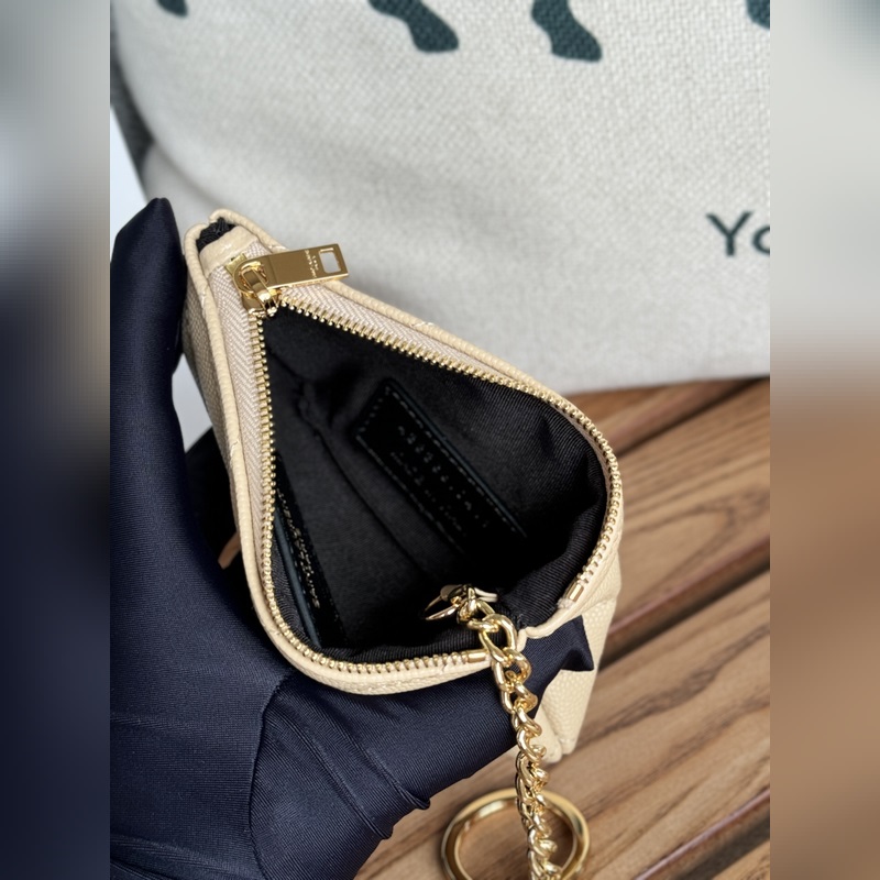 SAINT LAURENT球紋 牛皮mini 零錢包太美了 超愛 可放包裡 可