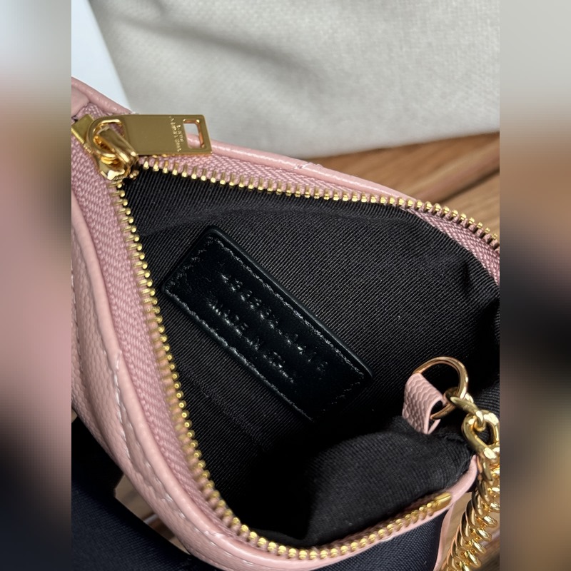 SAINT LAURENT球紋 牛皮mini 零錢包太美了 超愛 可放包裡 可