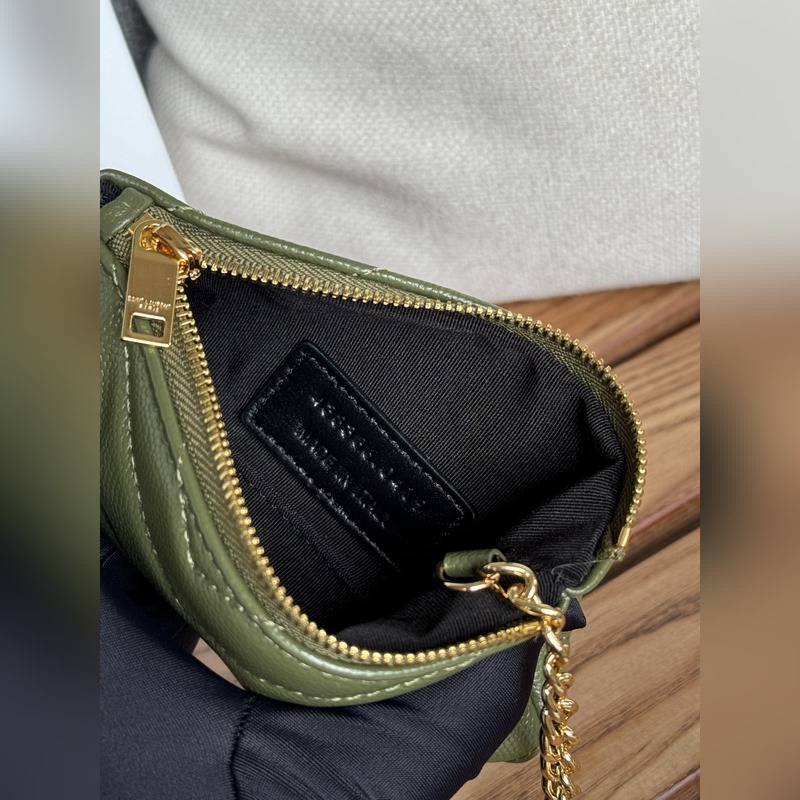 SAINT LAURENT球紋 牛皮mini 零錢包太美了 超愛 可放包裡 可