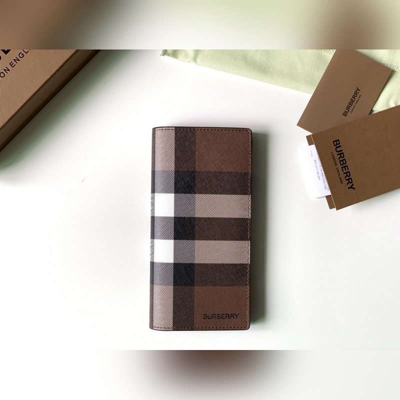 Vintage 格紋環保帆布長款錢夾 【B 家】原單出品 ～～ 采用進口柔軟小牛