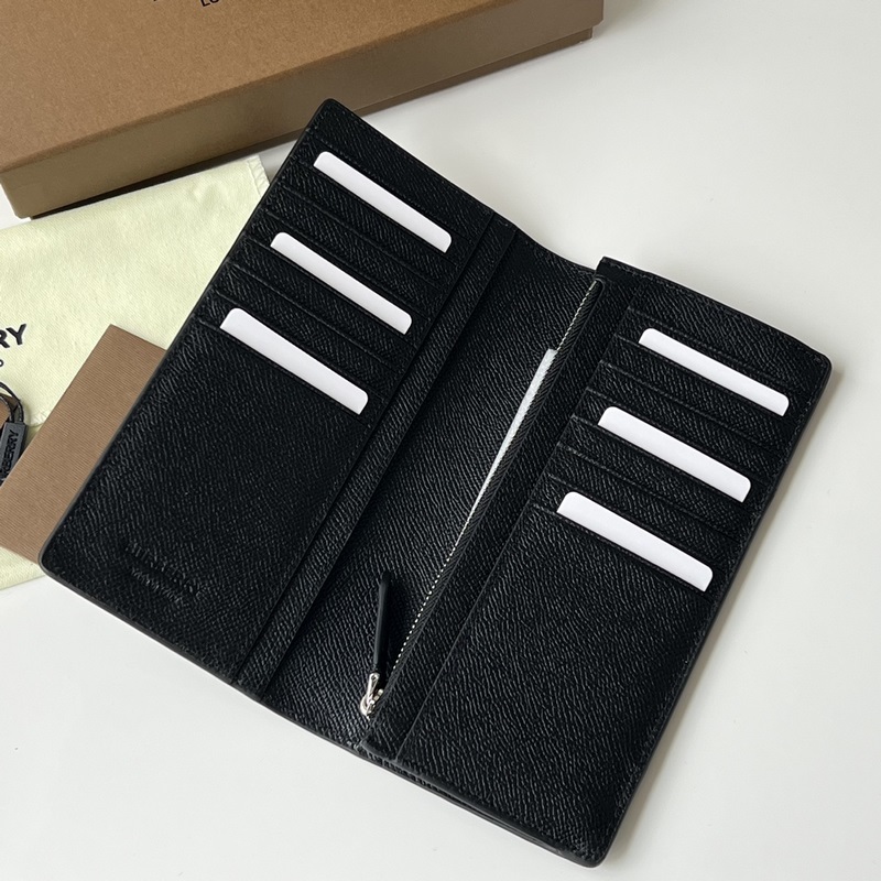 粒面皮革長款錢夾【B 家】原單出品大面采用進口手掌紋皮搭配黑色小牛皮，銀色金屬五