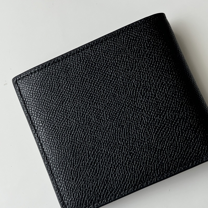 粒面皮革TB雙折錢夾【B 家】原單出品 ～～ 大面采用進口手掌紋皮， 專櫃品質、