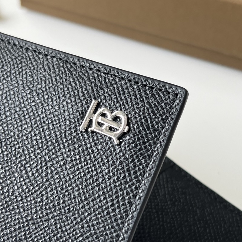 粒面皮革TB雙折錢夾【B 家】原單出品 ～～ 大面采用進口手掌紋皮， 專櫃品質、