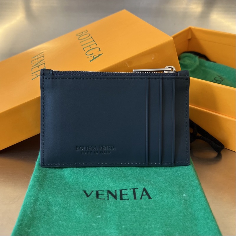 #BV 新款大編格卡包679843 簡簡單單精緻卡包 拉鍊設計可放零錢或者硬幣