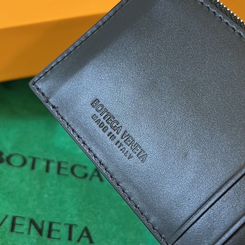 #BV 新款大編格卡包679843 簡簡單單精緻卡包 拉鍊設計可放零錢或者硬幣