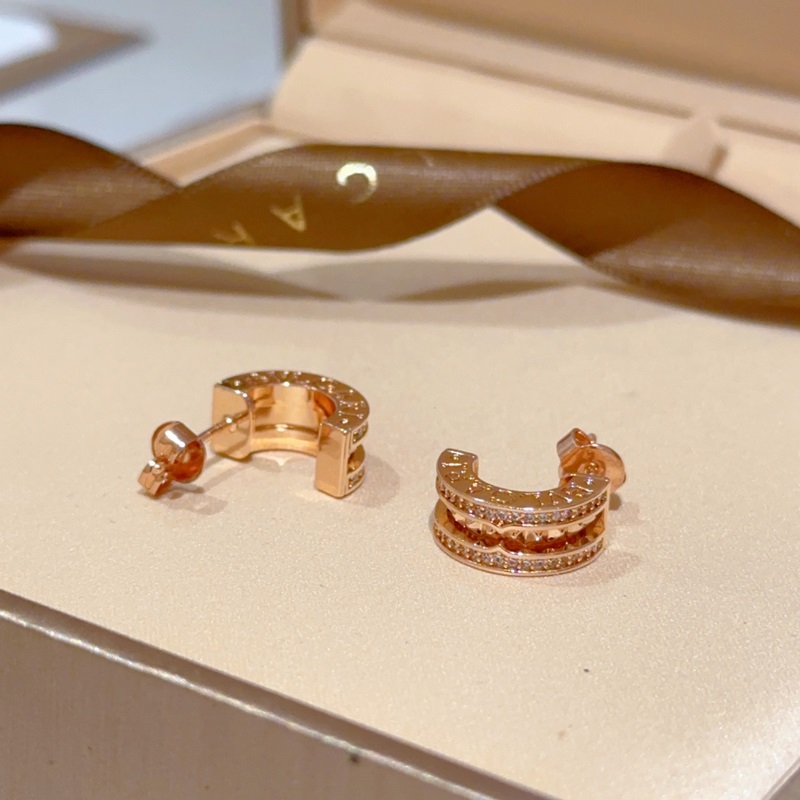 寶格麗耳釘BVLGARI New寶格麗B.zero 1rock系列鉚釘 陶瓷邊