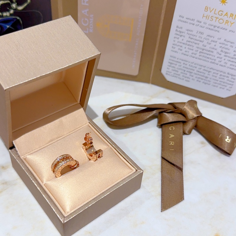 寶格麗耳釘BVLGARI New寶格麗B.zero 1rock系列鉚釘 陶瓷邊