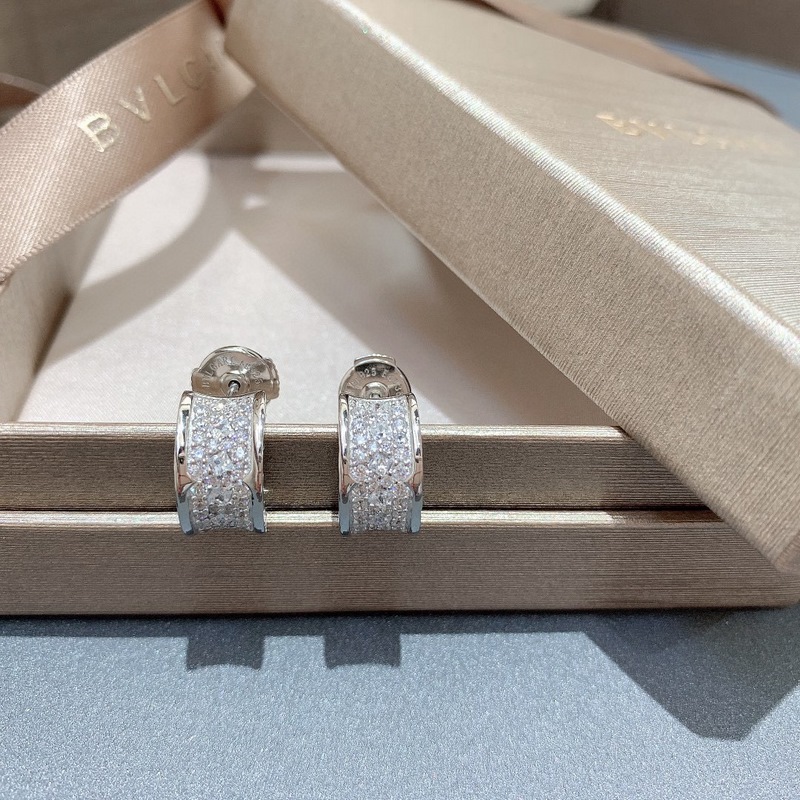 【代購級別】Bvlgari 寶格麗 B.ZERO1系列 小蠻腰 滿鑽耳釘 精選德