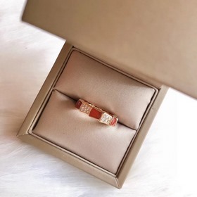 Bvlgari 寶格麗 serpenti系列 紅蛇 寬版戒指 精選德國進口材質電