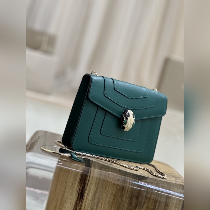 【原廠皮】 質量升級。琺瑯孔雀石對版蛇眼。【Bvlgari 】寶格麗專櫃經典熱賣