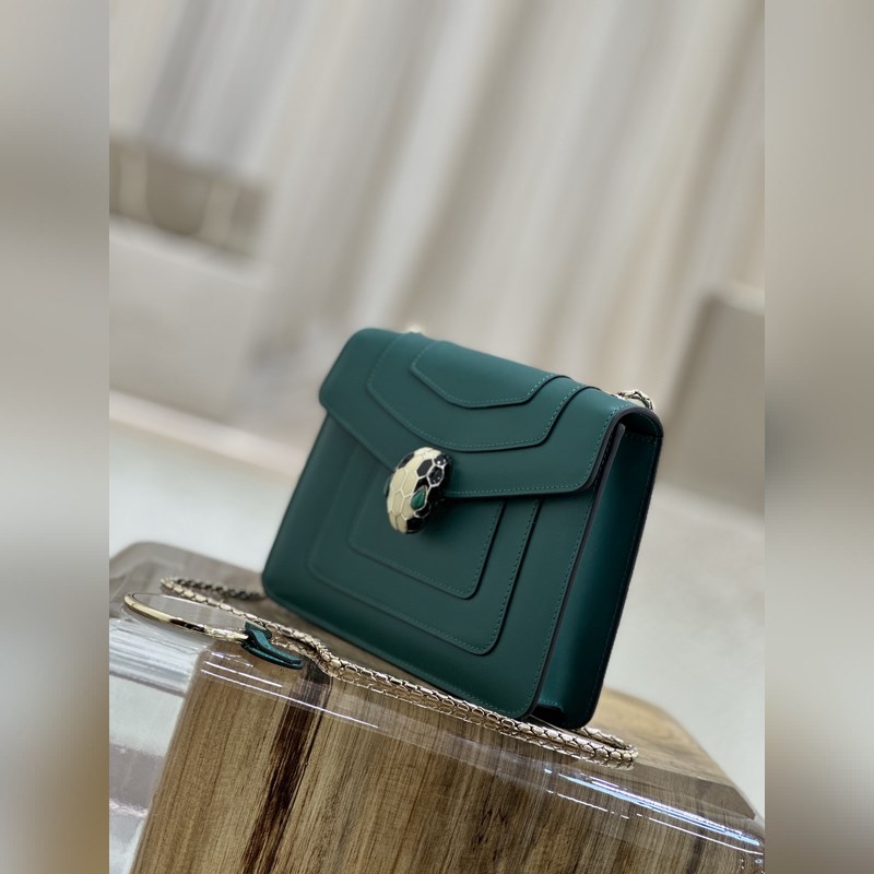 【原廠皮】 質量升級。琺瑯孔雀石對版蛇眼。【Bvlgari 】寶格麗專櫃經典熱賣