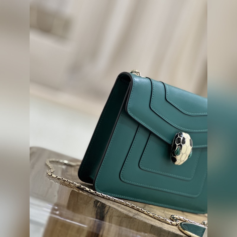 【原廠皮】 質量升級。琺瑯孔雀石對版蛇眼。【Bvlgari 】寶格麗專櫃經典熱賣