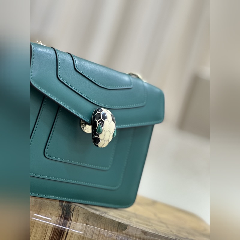 【原廠皮】 質量升級。琺瑯孔雀石對版蛇眼。【Bvlgari 】寶格麗專櫃經典熱賣