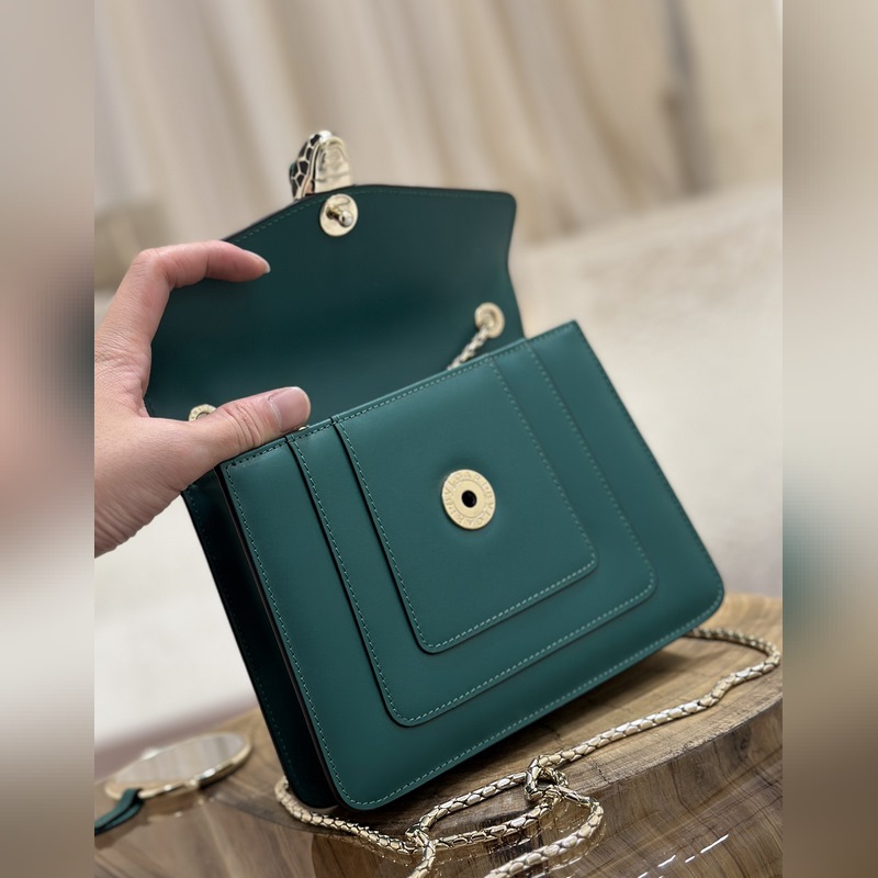 【原廠皮】 質量升級。琺瑯孔雀石對版蛇眼。【Bvlgari 】寶格麗專櫃經典熱賣