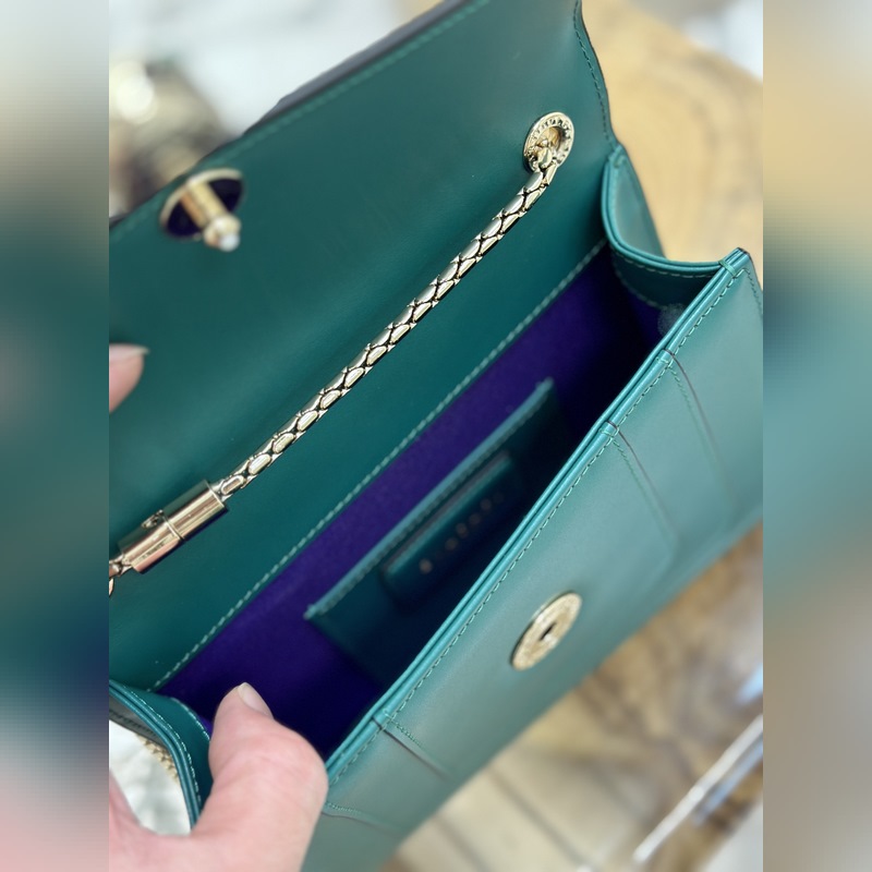 【原廠皮】 質量升級。琺瑯孔雀石對版蛇眼。【Bvlgari 】寶格麗專櫃經典熱賣