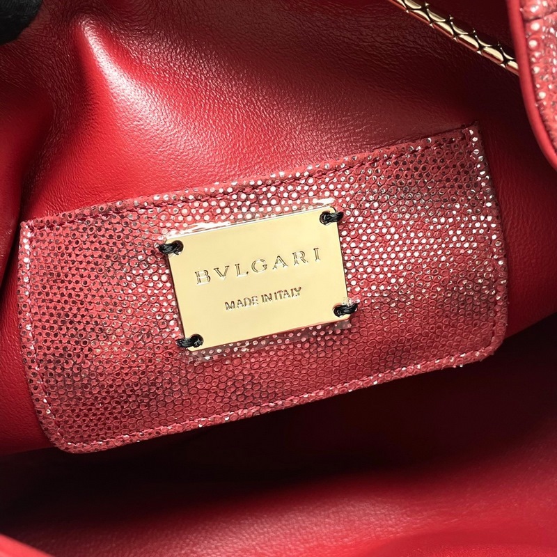 【Bvlgari】寶格麗專櫃新款限量水桶包 蛇皮款，B287614，采用進口蛇皮