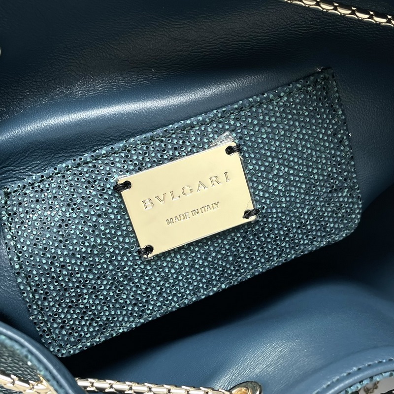 【Bvlgari】寶格麗專櫃新款限量水桶包 蛇皮款，B287614，采用進口蛇皮