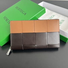 #Bv 男士大編格錢包 649607 經典編織牛皮制成 柔軟舒適 有質感 內部細