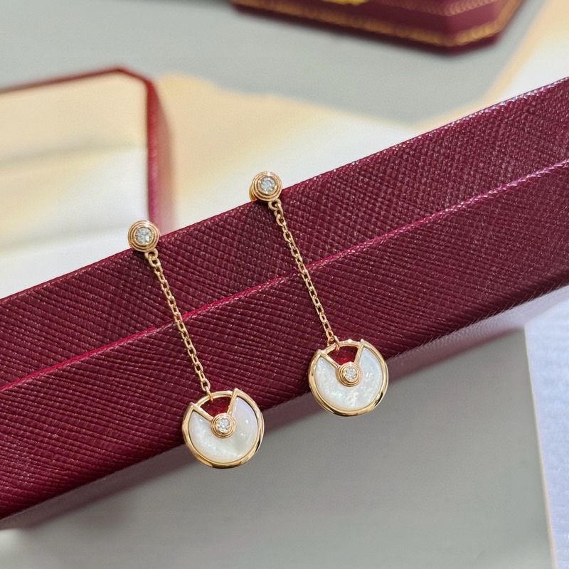 卡地亞CNC護身符耳環，Amulette de Cartier珠寶，真金定制最多