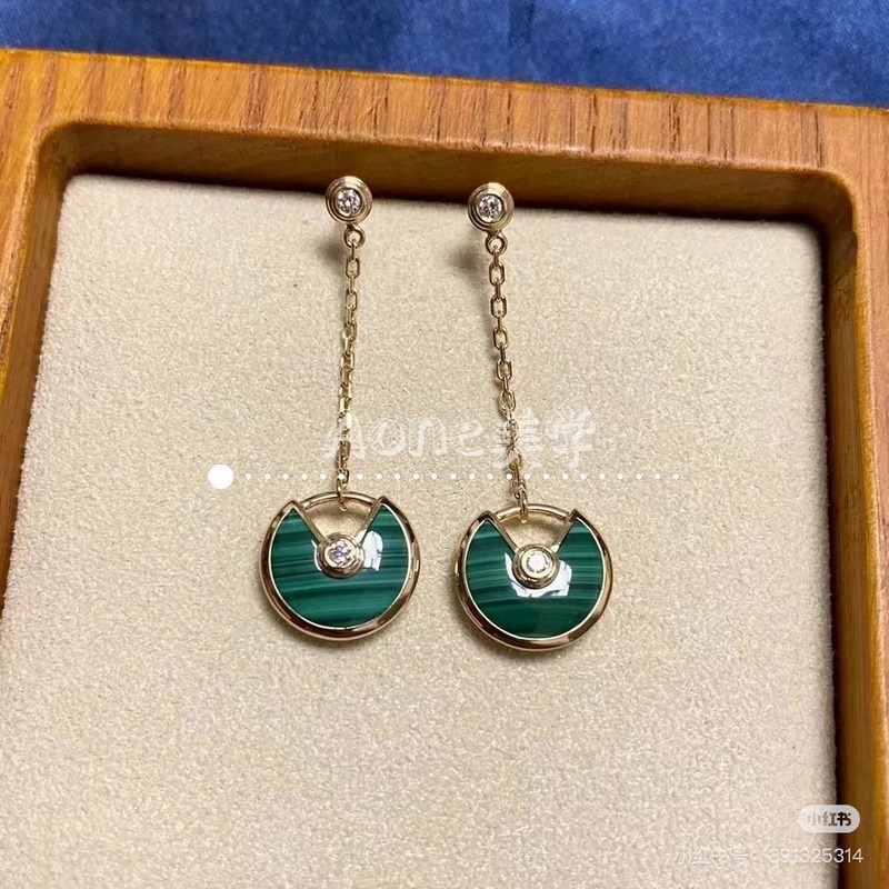 卡地亞CNC護身符耳環，Amulette de Cartier珠寶，真金定制最多