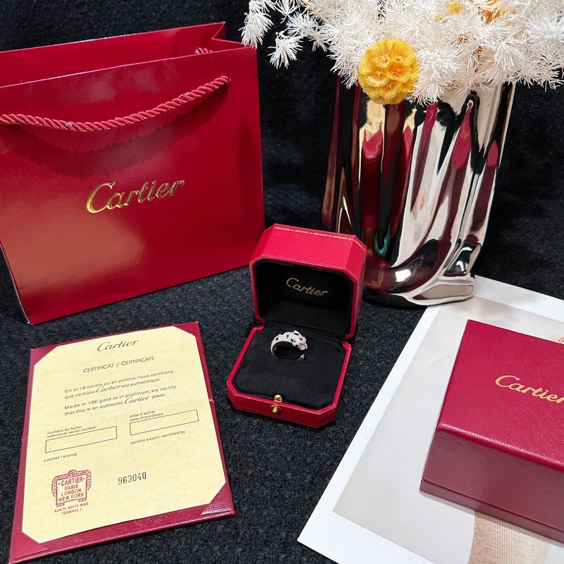 CNC版本  一比一精工版本 編碼戒指 配送全套卡地亞包裝 卡地亞經(jīng)典款滿