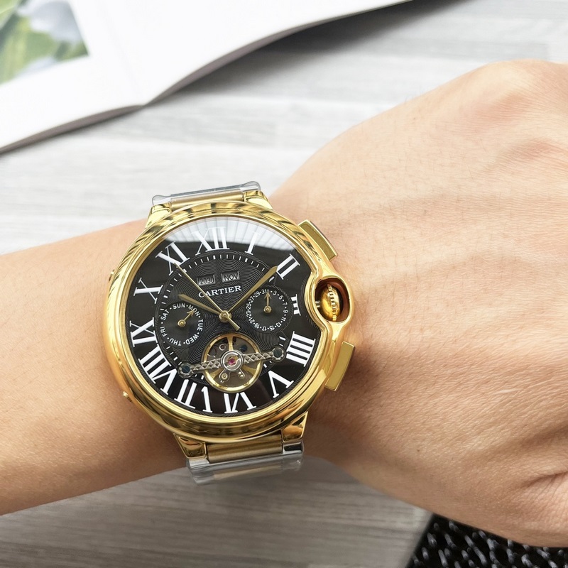 藍(lán)氣球系列 震撼上市【最新】：卡地亞 多功能精品設(shè)計【類型】：精品男士腕錶