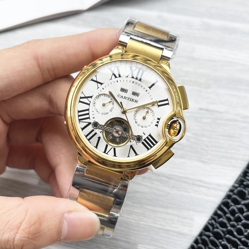 藍(lán)氣球系列 震撼上市【最新】：卡地亞 多功能精品設(shè)計【類型】：精品男士腕錶