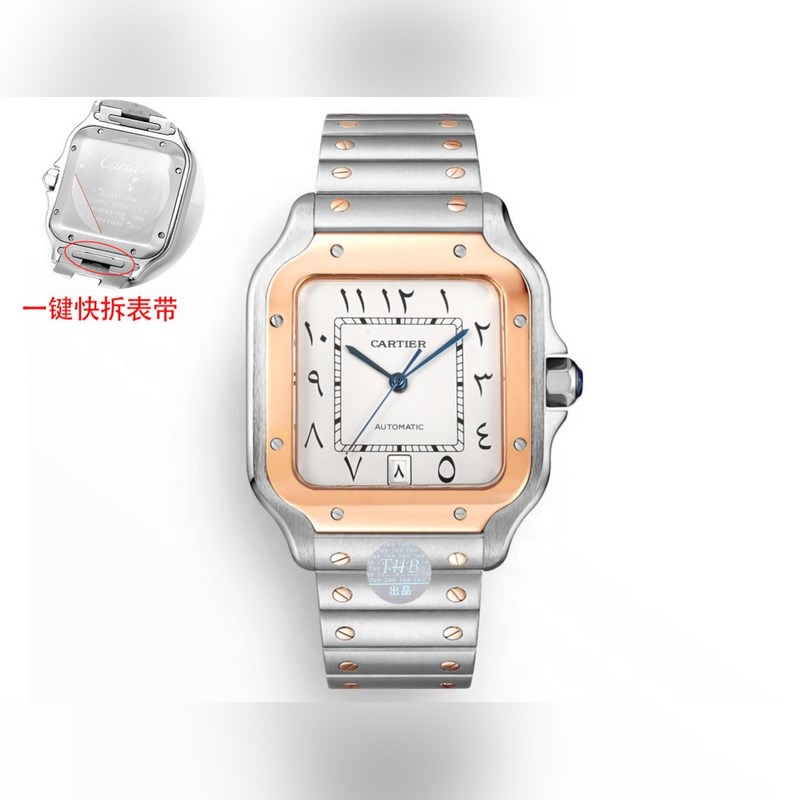 THB 新品 卡地亞山度士 中東版本 鋼帶款【原版開模 2025最新卡地亞 山
