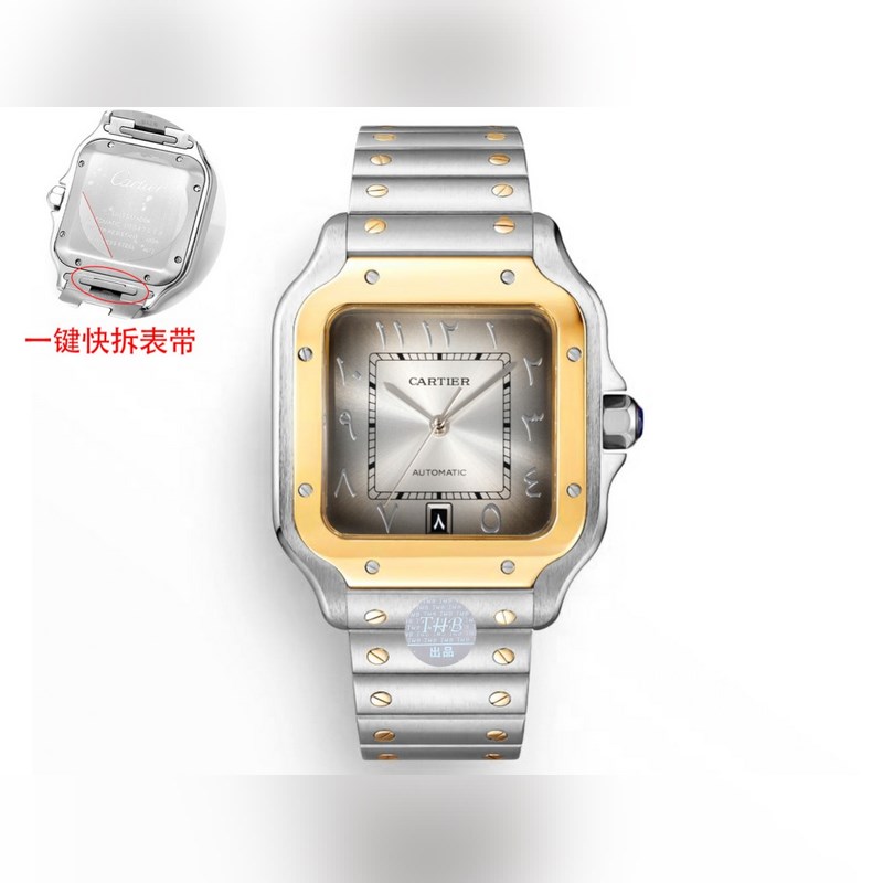 THB 新品 卡地亞山度士 中東版本 鋼帶款【原版開模 2025最新卡地亞 山