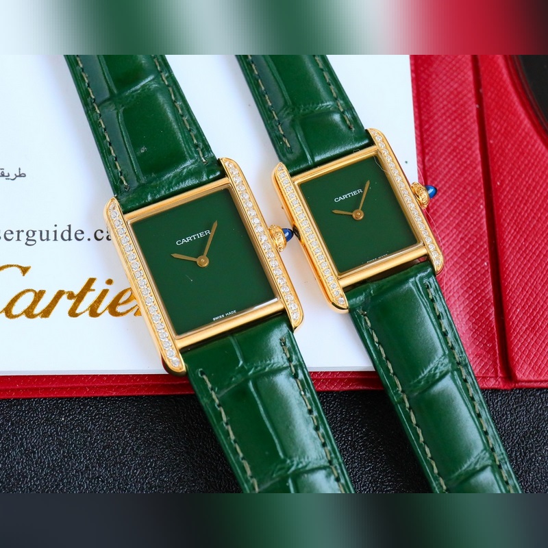 女款_卡地亞 TANK MUST超神巨作 火爆來襲尺寸：中33.7*25.5mm 小
