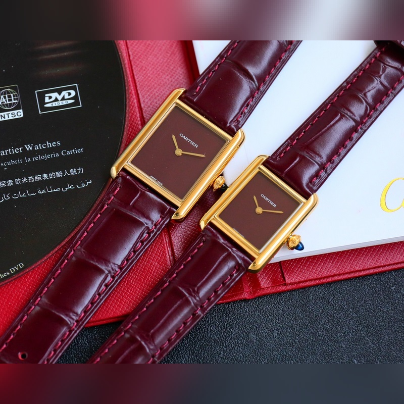 女款_卡地亞 TANK MUST超神巨作 火爆來襲尺寸：中33.7*25.5mm 小