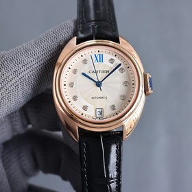 女款_卡地亞鑰匙系列 女款31mm、35mm，鑰匙腕錶保留了卡地亞的經典設計：阿拉伯數