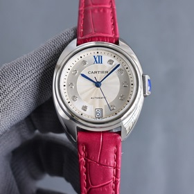 女款_卡地亞鑰匙系列 女款31mm、35mm，鑰匙腕錶保留了卡地亞的經典設計：阿拉伯數