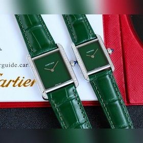 女款_卡地亞 TANK MUST超神巨作 火爆來襲尺寸：中33.7*25.5mm 小