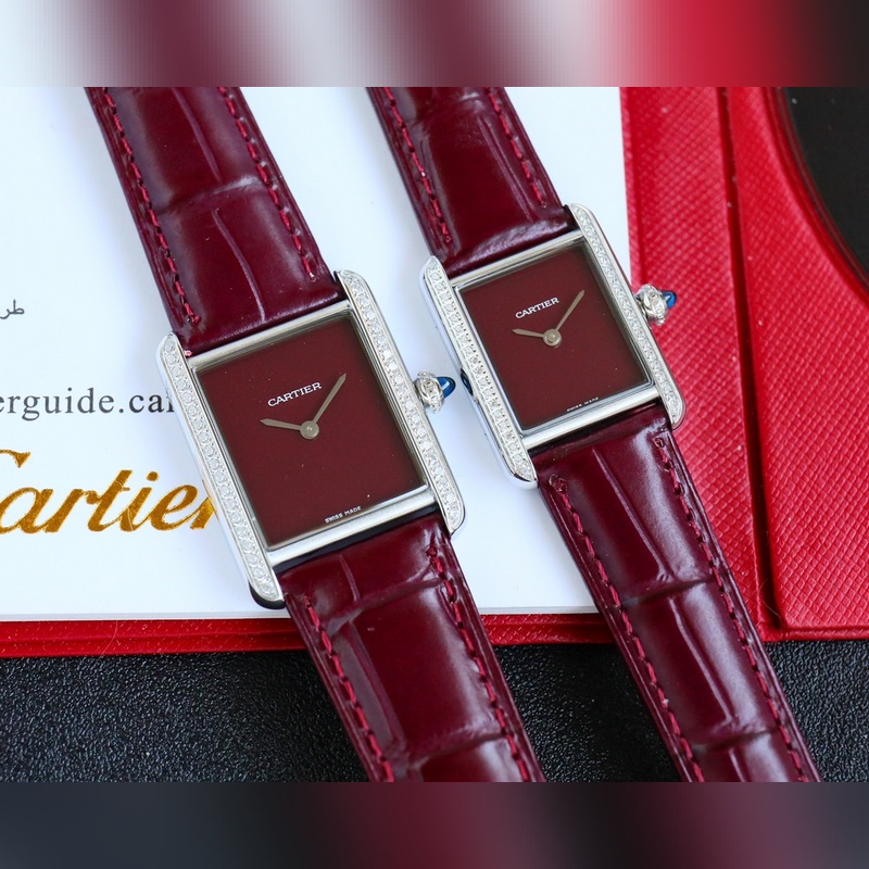 女款_卡地亞 TANK MUST超神巨作 火爆來襲尺寸：中33.7*25.5mm 小