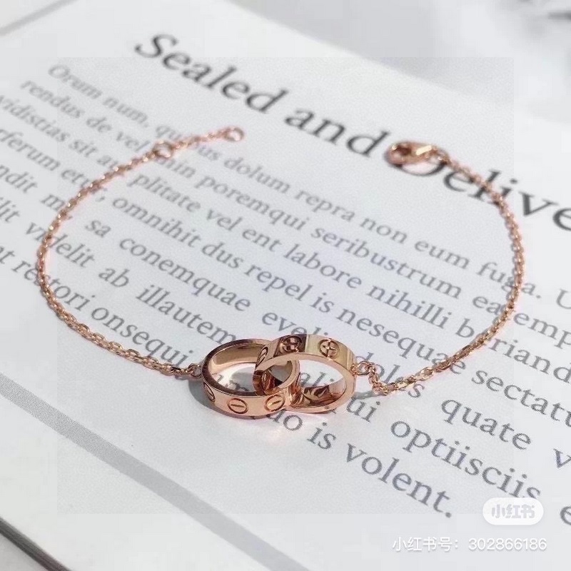 CNC卡地亞經典雙環手鍊 實拍[色][色] 高端定制 看做工 原版複刻 進專櫃無