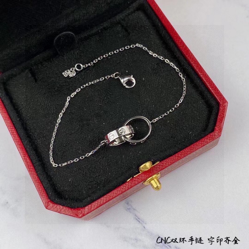 CNC卡地亞經典雙環手鍊 實拍[色][色] 高端定制 看做工 原版複刻 進專櫃無