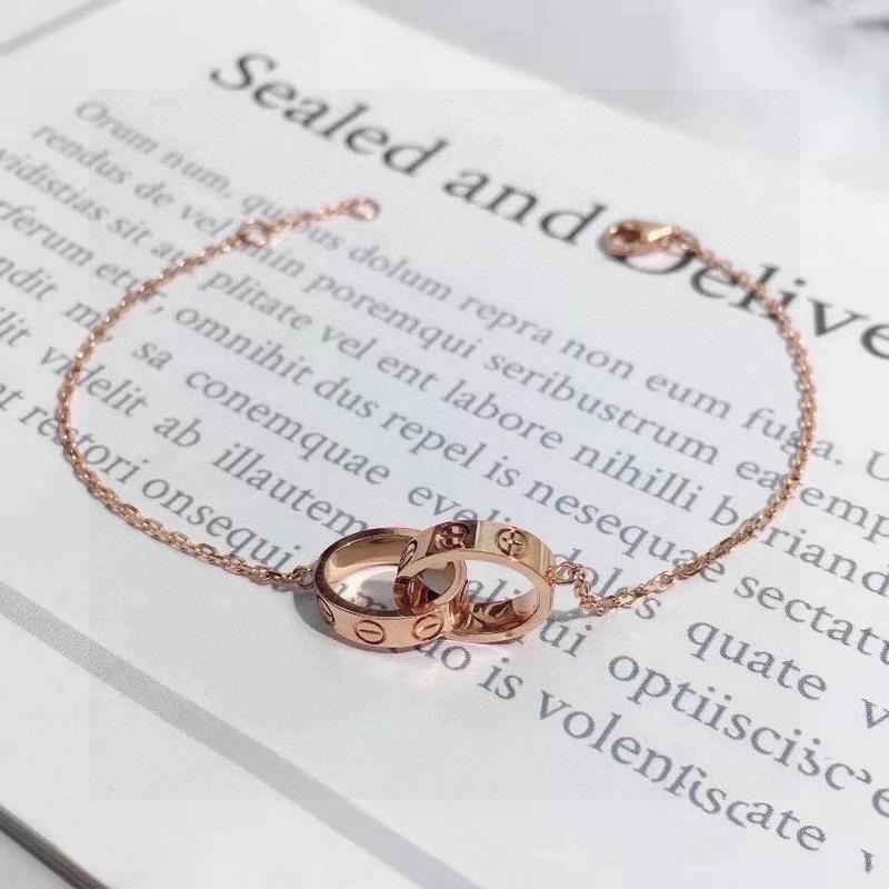 卡地亞經典雙環手鍊 高端定制看做工 原版複刻 德國進口穿戴設備高大上 自留送禮佳