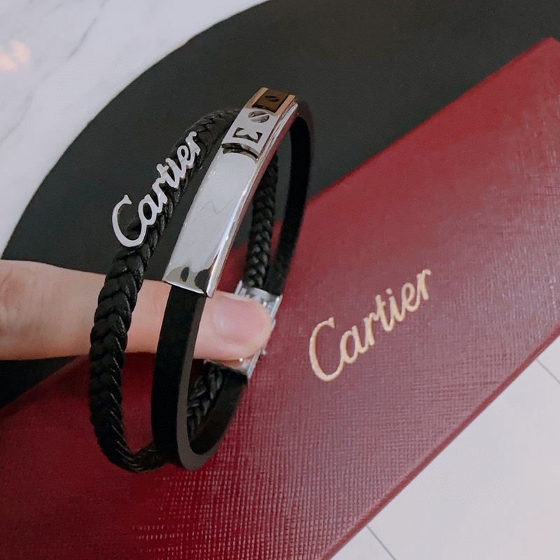 高品質卡地亞牛皮手繩手鍊 原單貨專櫃新款開模複古潮流時尚必備 男女均可佩戴 情侶