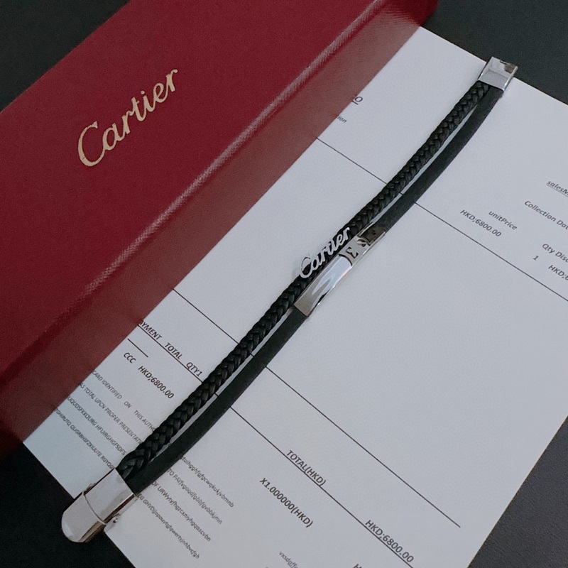 高品質卡地亞牛皮手繩手鍊 原單貨專櫃新款開模複古潮流時尚必備 男女均可佩戴 情侶