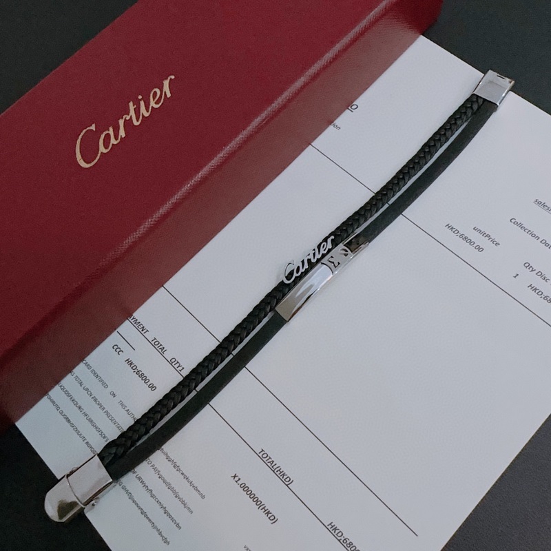 高品質卡地亞牛皮手繩手鍊 原單貨專櫃新款開模複古潮流時尚必備 男女均可佩戴 情侶