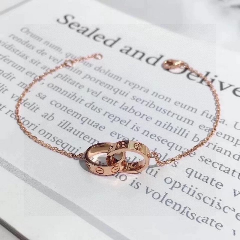 CNC卡地亞經(jīng)典雙環(huán)手鍊，高端定制，看做工 原版複刻，德國進口穿戴設(shè)備高大上 性