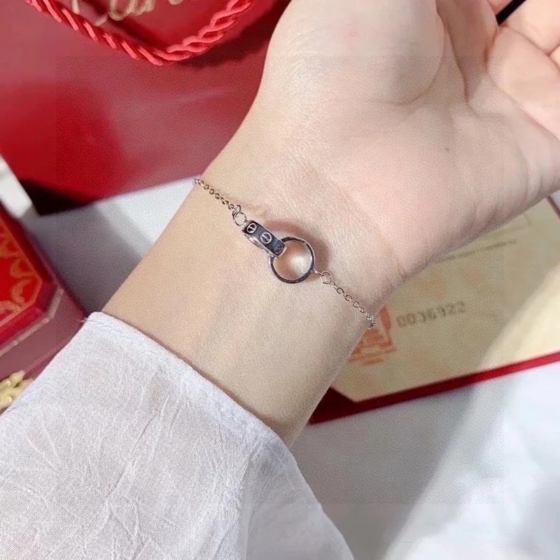 CNC卡地亞經(jīng)典雙環(huán)手鍊，高端定制，看做工 原版複刻，德國進口穿戴設(shè)備高大上 性