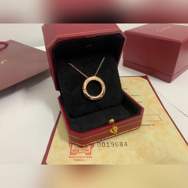卡地亞無鑽大餅項鍊，cnc版本love系列[色色R]大餅項鍊 很好搭配衣服，超