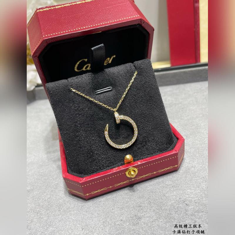 9 2 5  Cartier卡地亞滿鑽釘子項鍊 經典之作 三色齊全