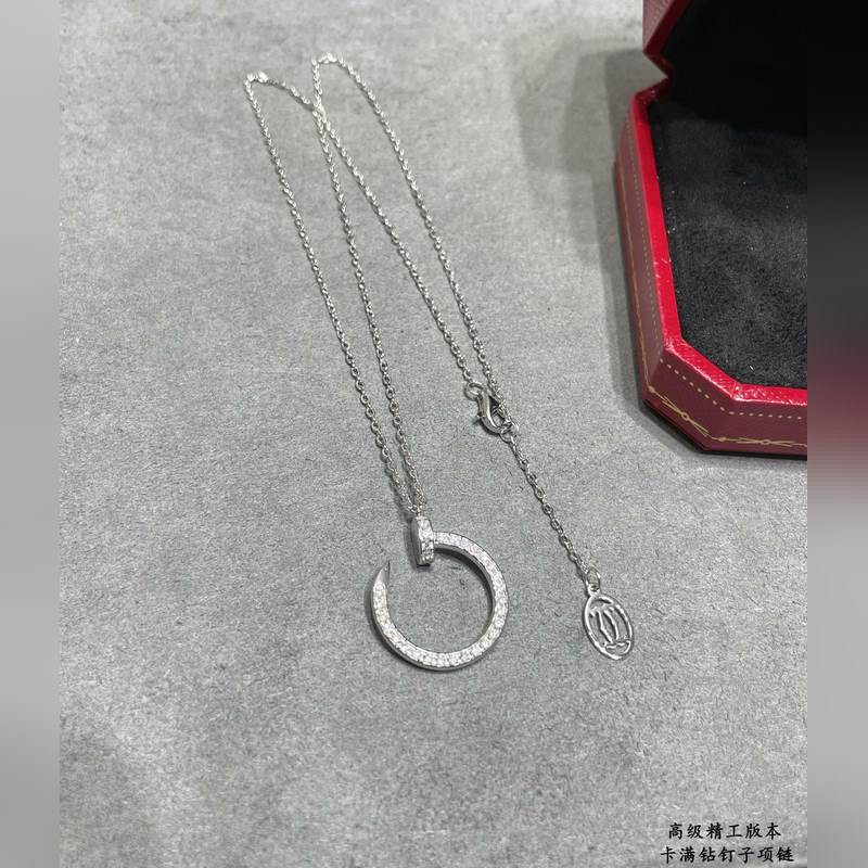 9 2 5  Cartier卡地亞滿鑽釘子項鍊 經典之作 三色齊全
