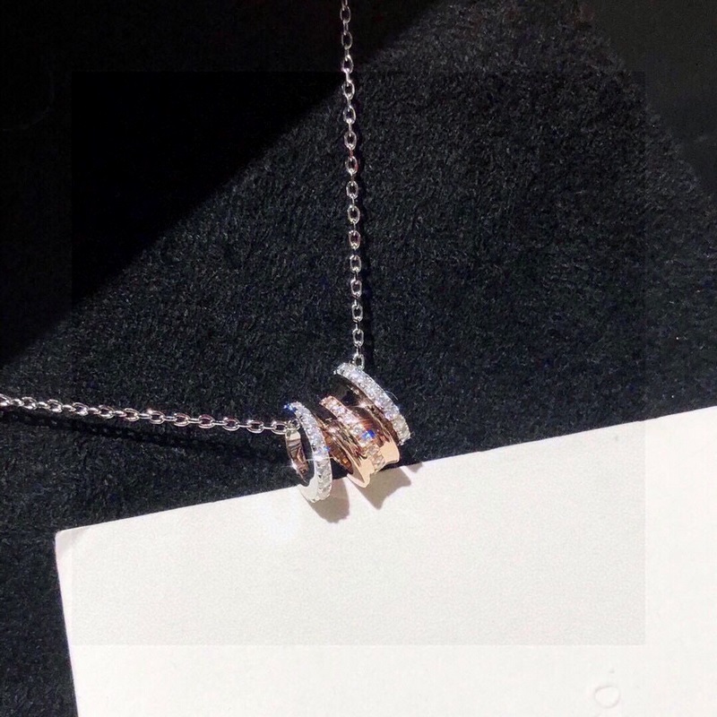 卡地亞Cartier大牌 經典 三環 路 路通 項鍊材質電鍍18k真金 鑲嵌進口