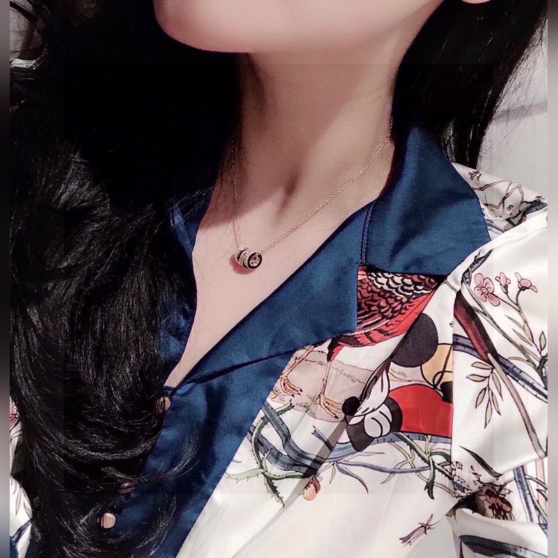 卡地亞Cartier大牌 經典 三環 路 路通 項鍊材質電鍍18k真金 鑲嵌進口