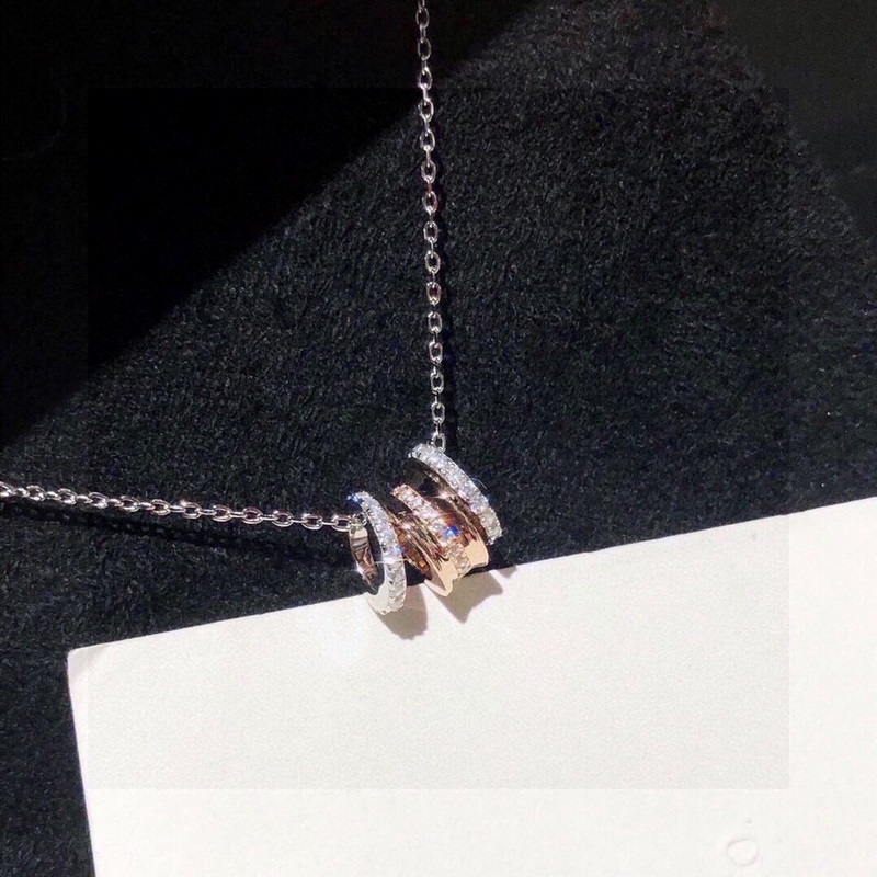 卡地亞Cartier大牌 經典 三環 路 路通 項鍊材質電鍍18k真金 鑲嵌進口